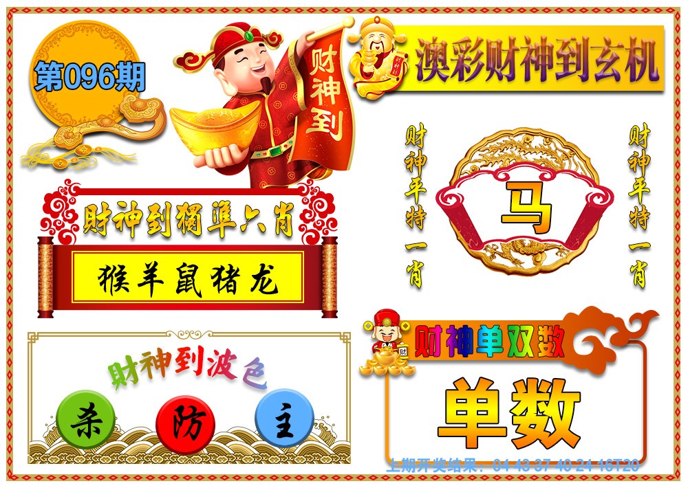 2025096期澳门财神到玄机
