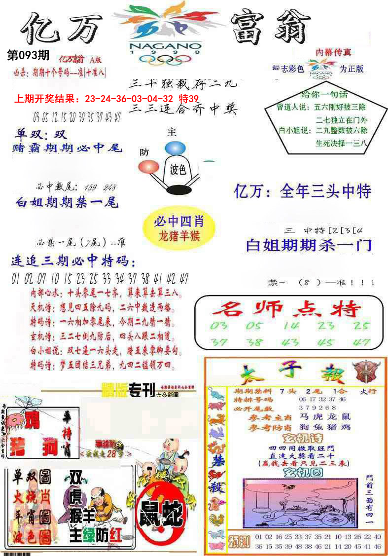2025093期亿万富翁A