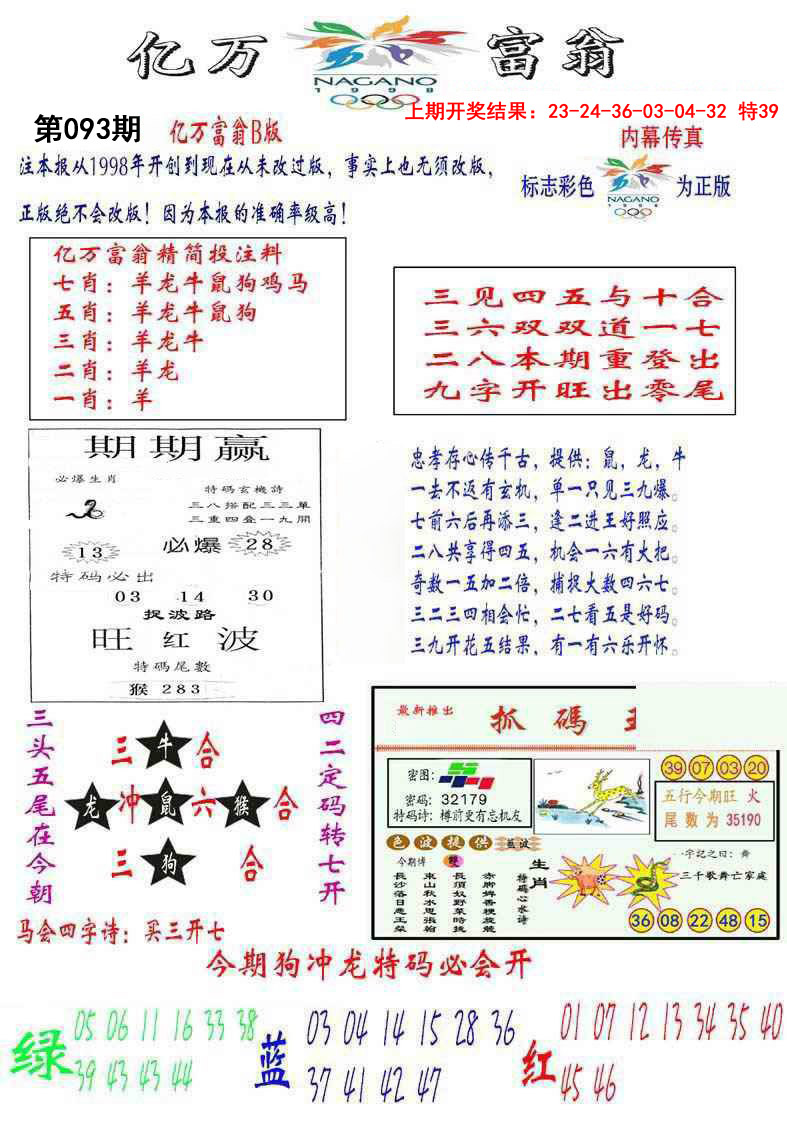2025093期亿万富翁B