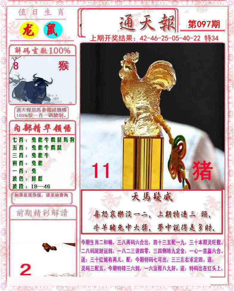 2025097期马经通天报