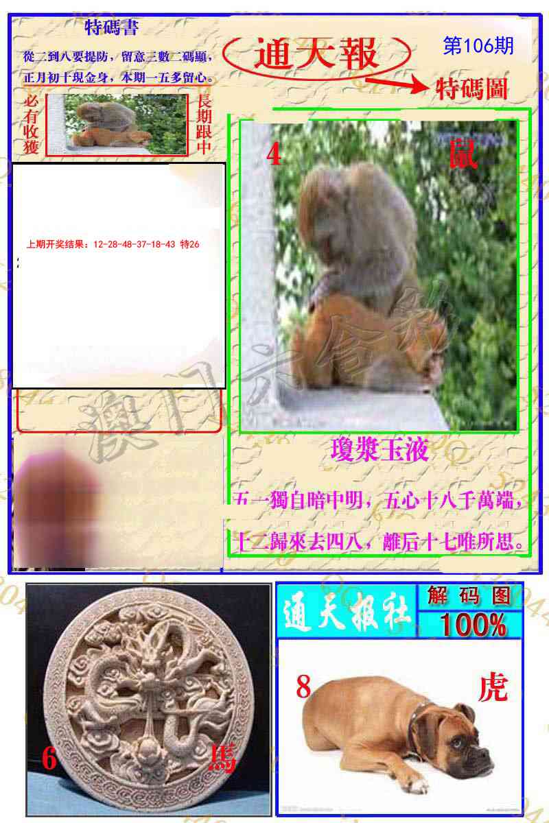 2025106期通天特解图