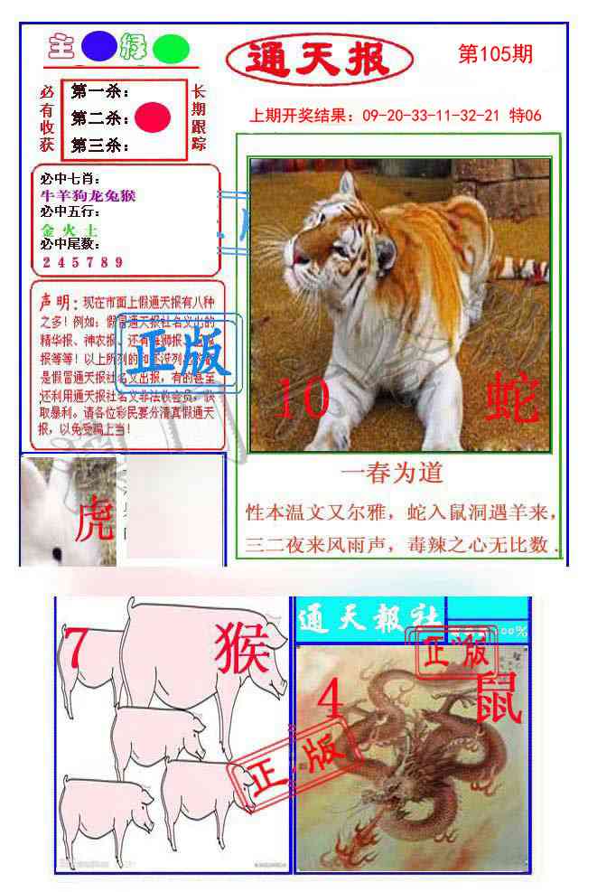 2025105期通天杀波图1