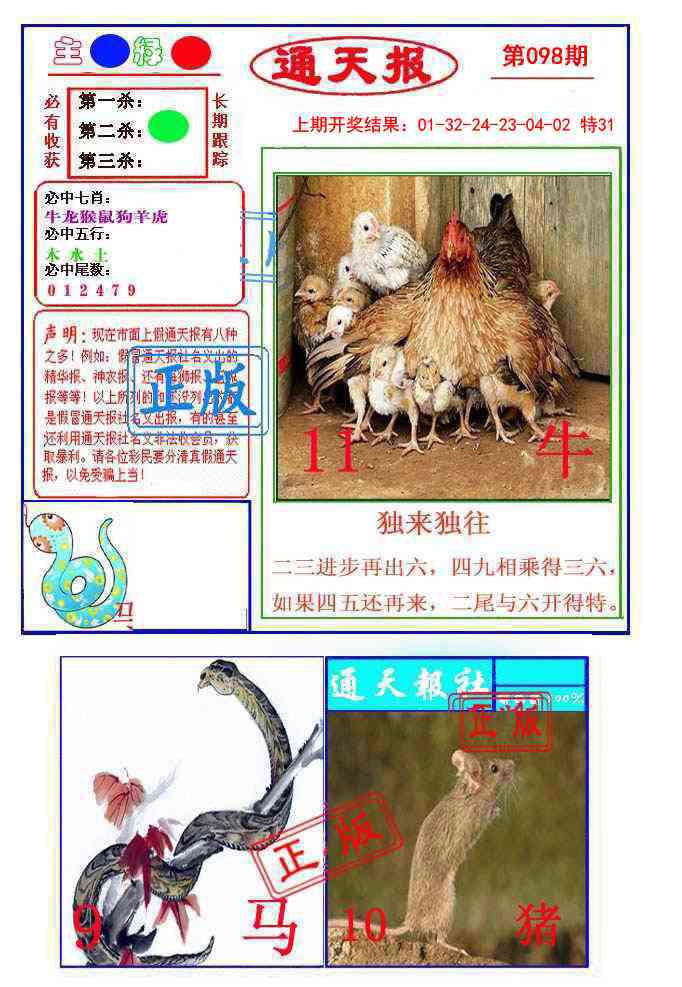 2025098期通天杀波图1