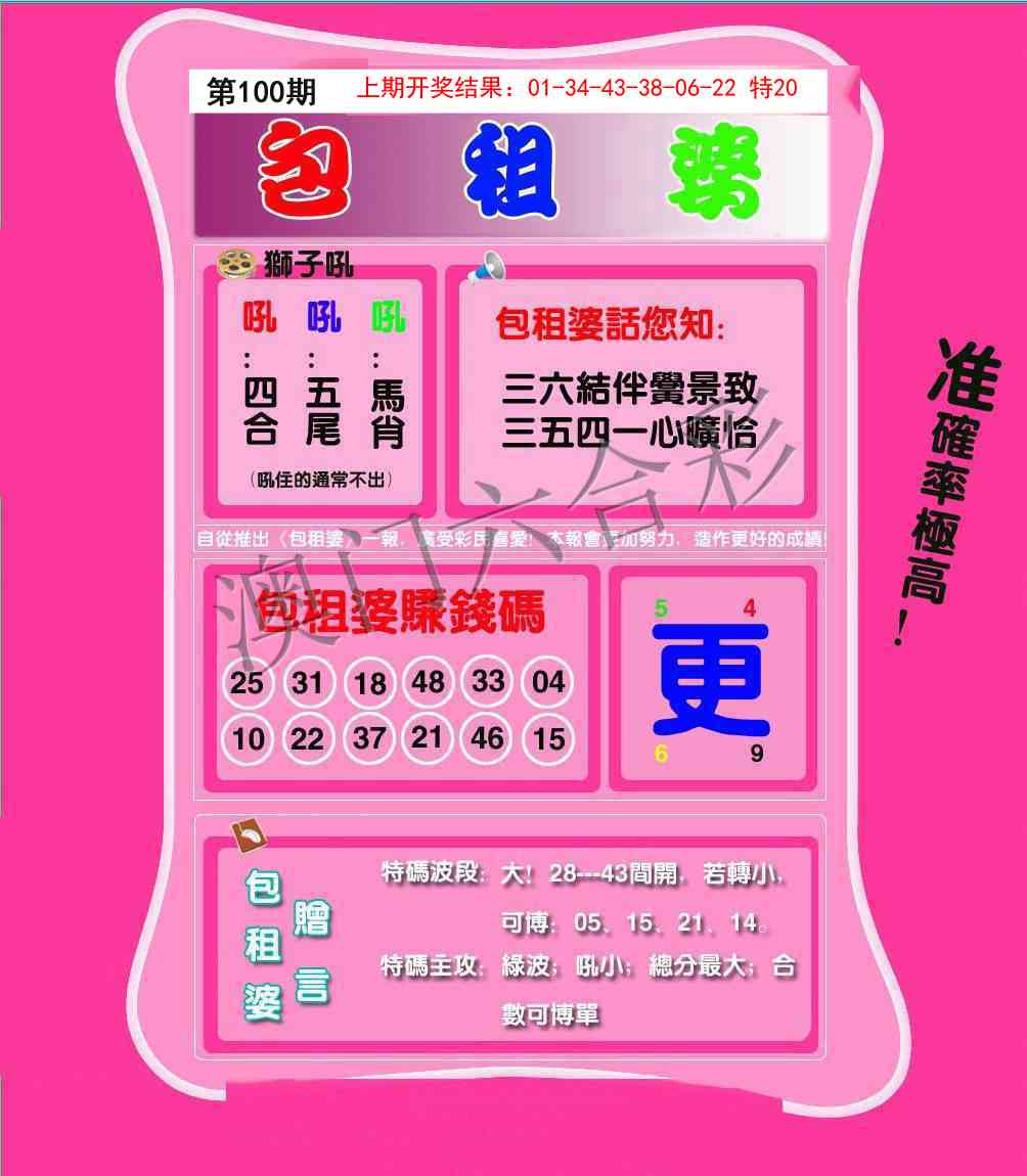 2025100期包租婆