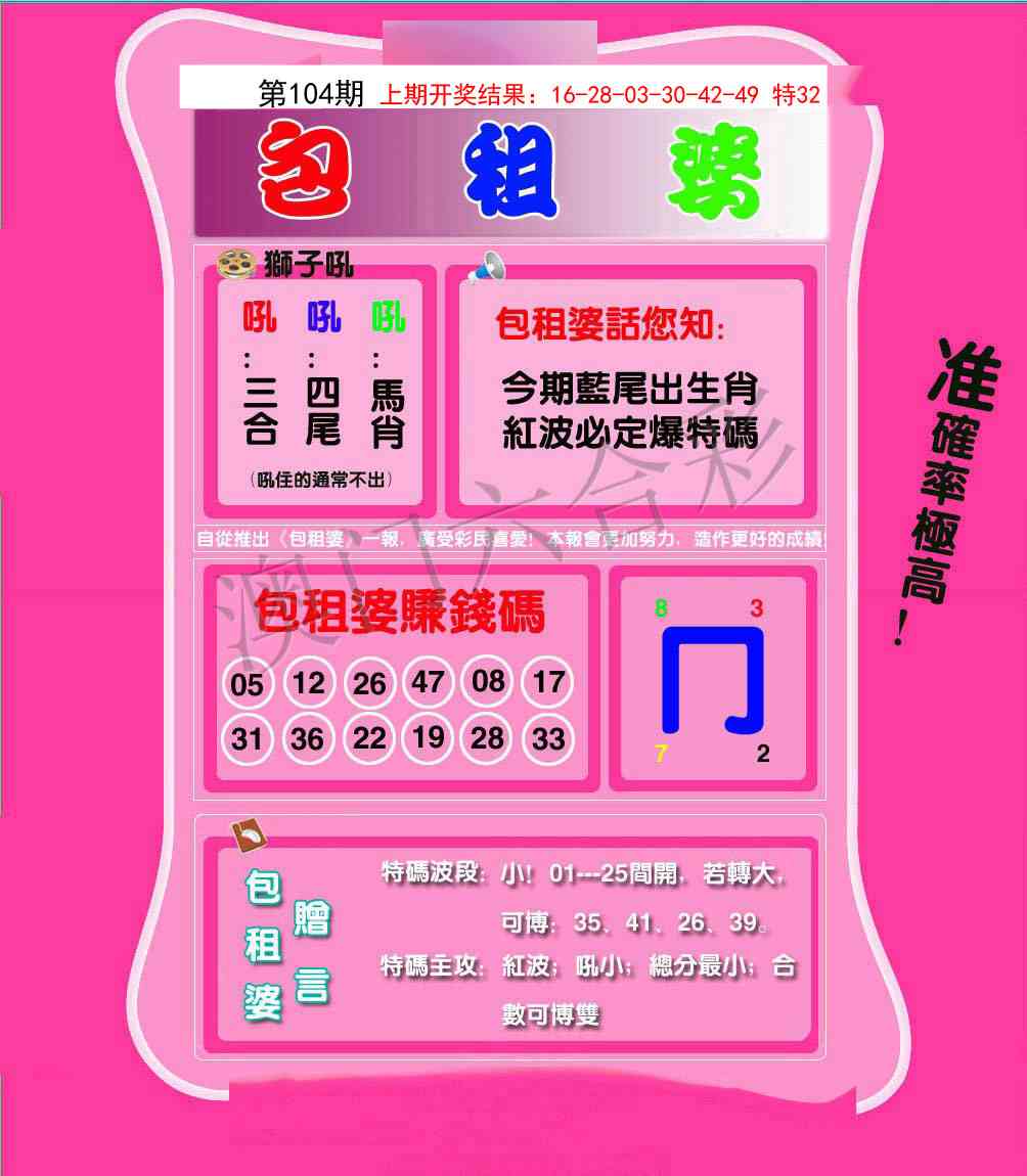 2025104期包租婆