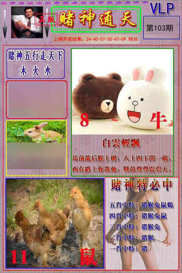 2025103期赌神通天报