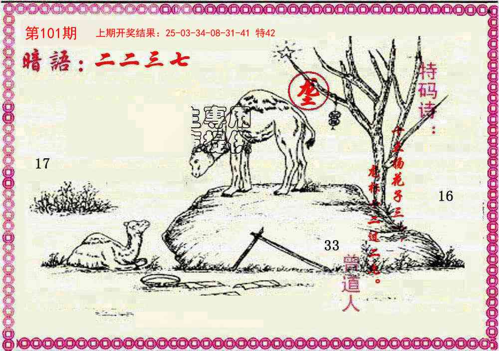 2025101期新暗语报