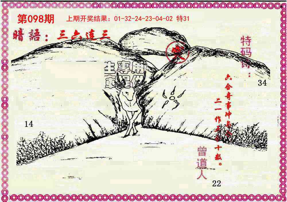 2025098期新暗语报