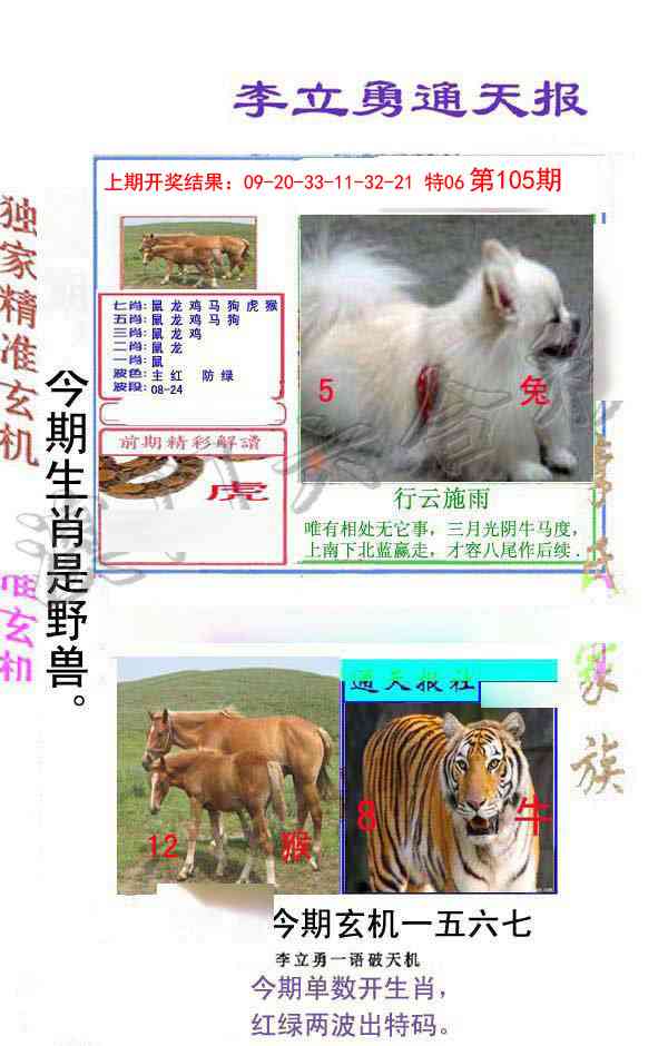 2025105期李立勇通天报