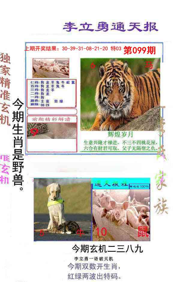 2025099期李立勇通天报