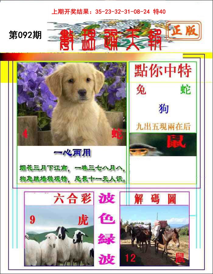 2025092期数理通天