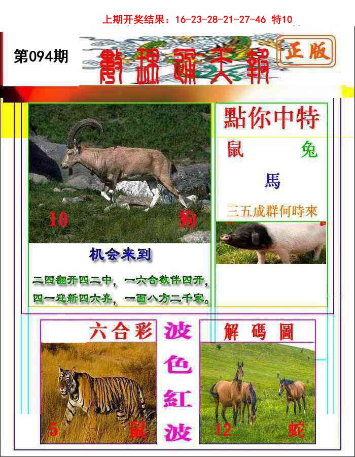 2025094期数理通天