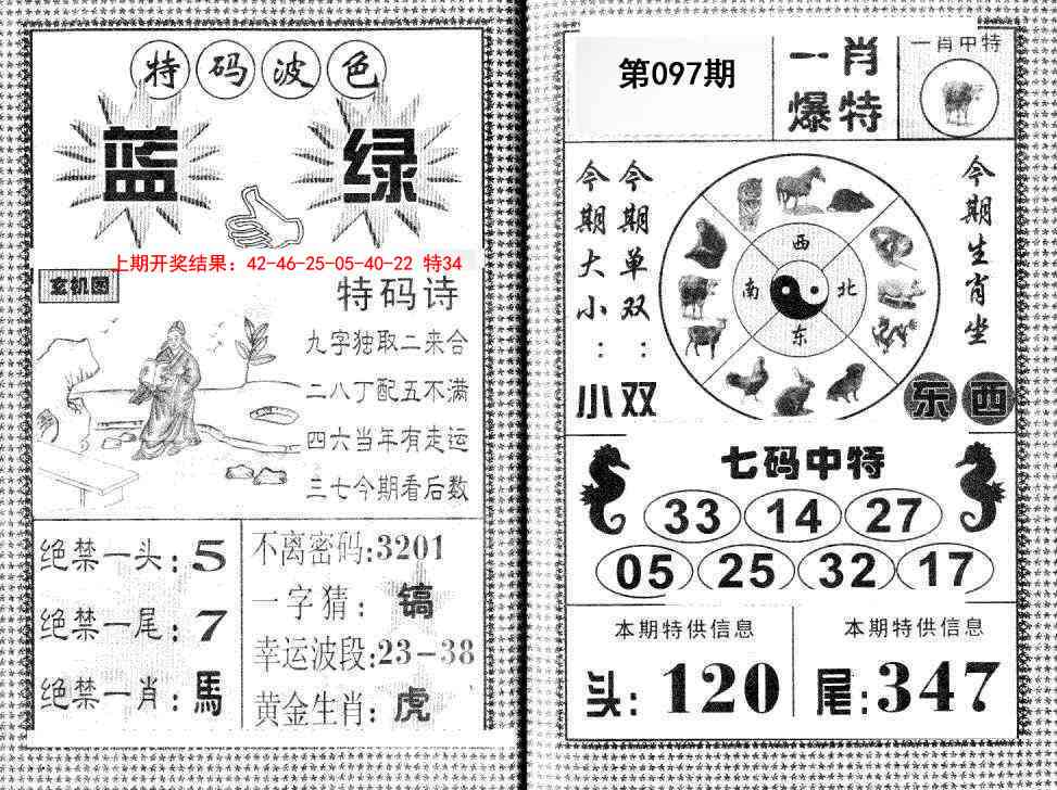 2025097期一肖爆特