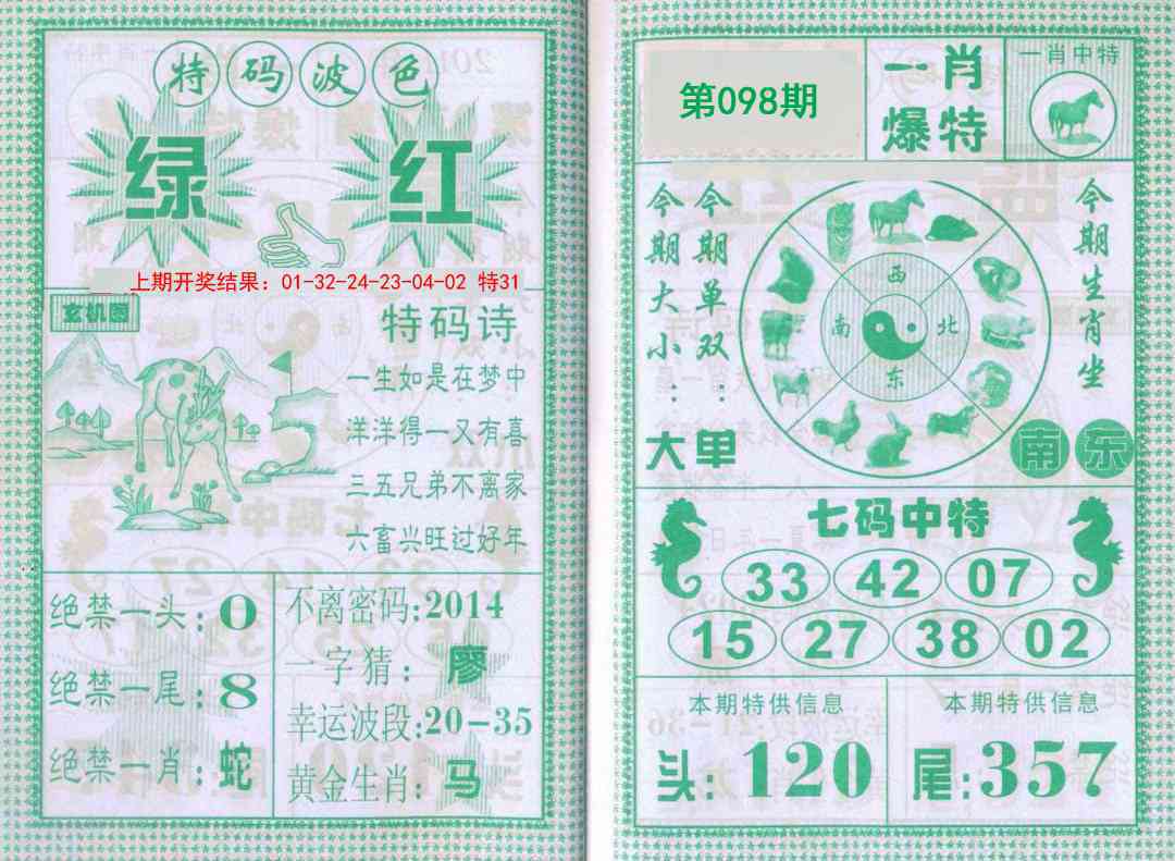 2025098期一肖爆特