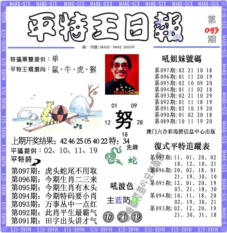 2025097期平特王日报