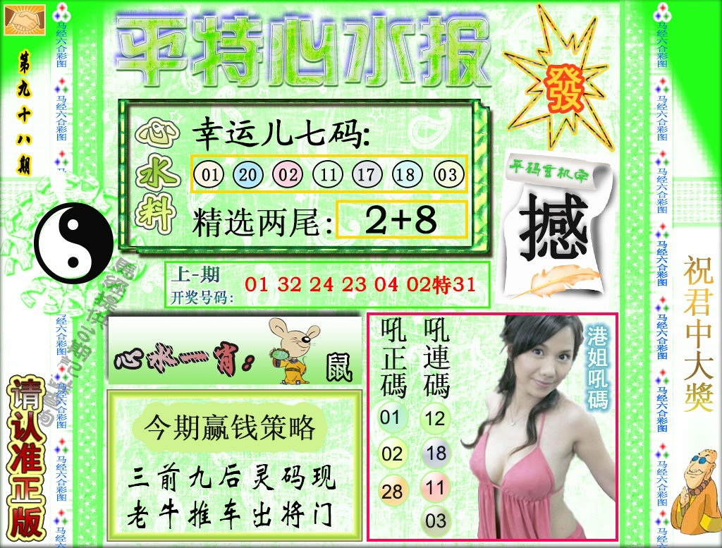 2025098期平特心水报