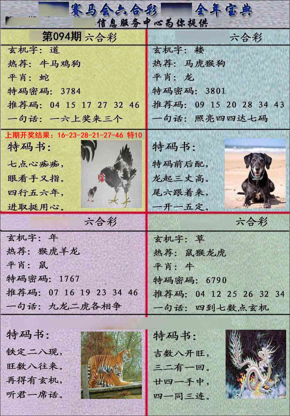2025094期宝典报
