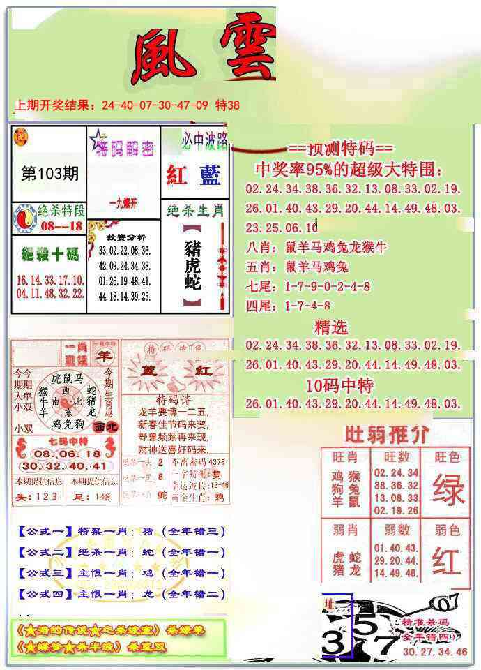 2025103期风云榜