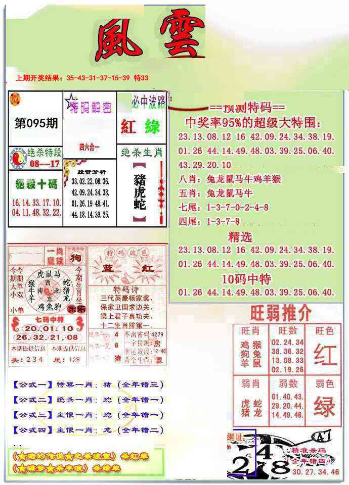 2025095期风云榜