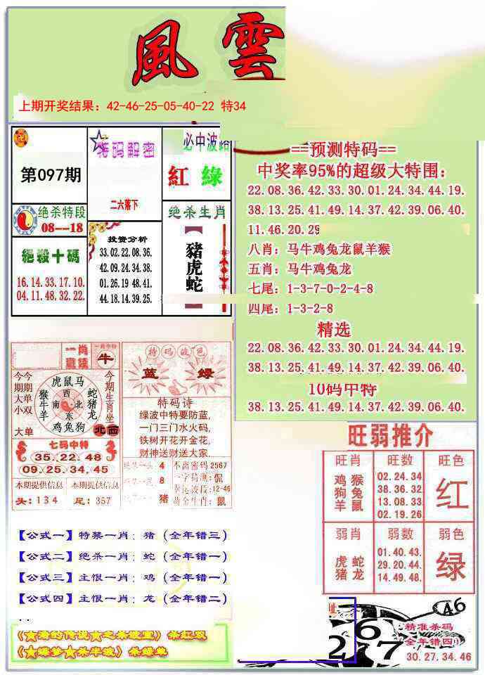 2025097期风云榜
