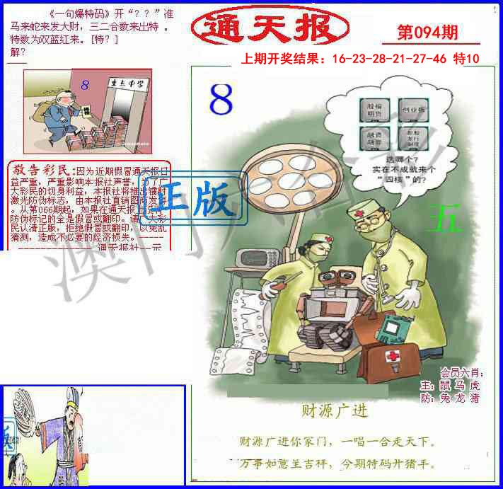 2025094期另通天报