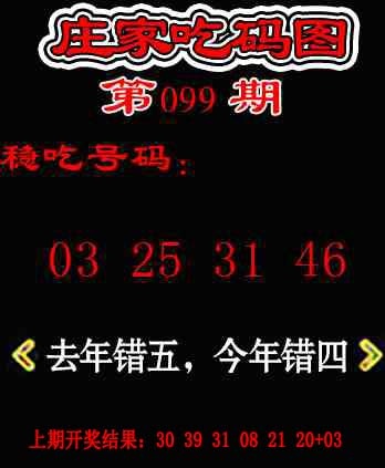 2025099期庄家吃码图
