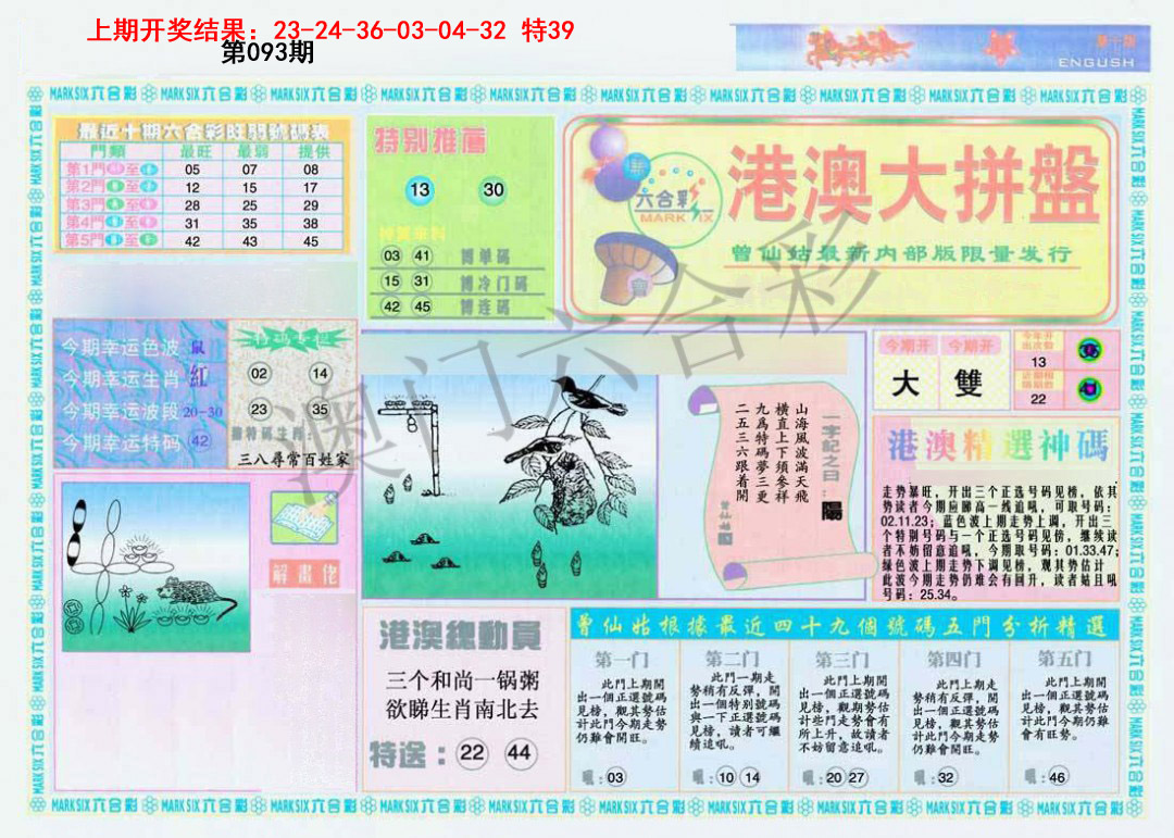 2025093期港澳大拼盘A