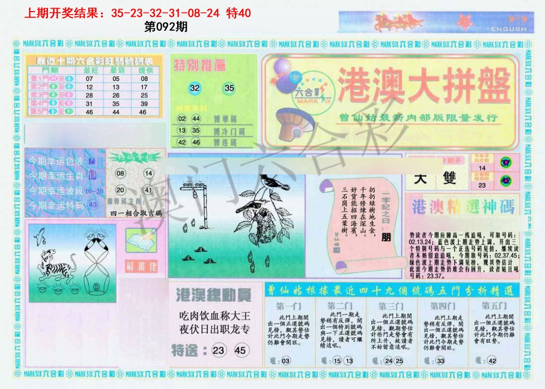 2025092期港澳大拼盘A