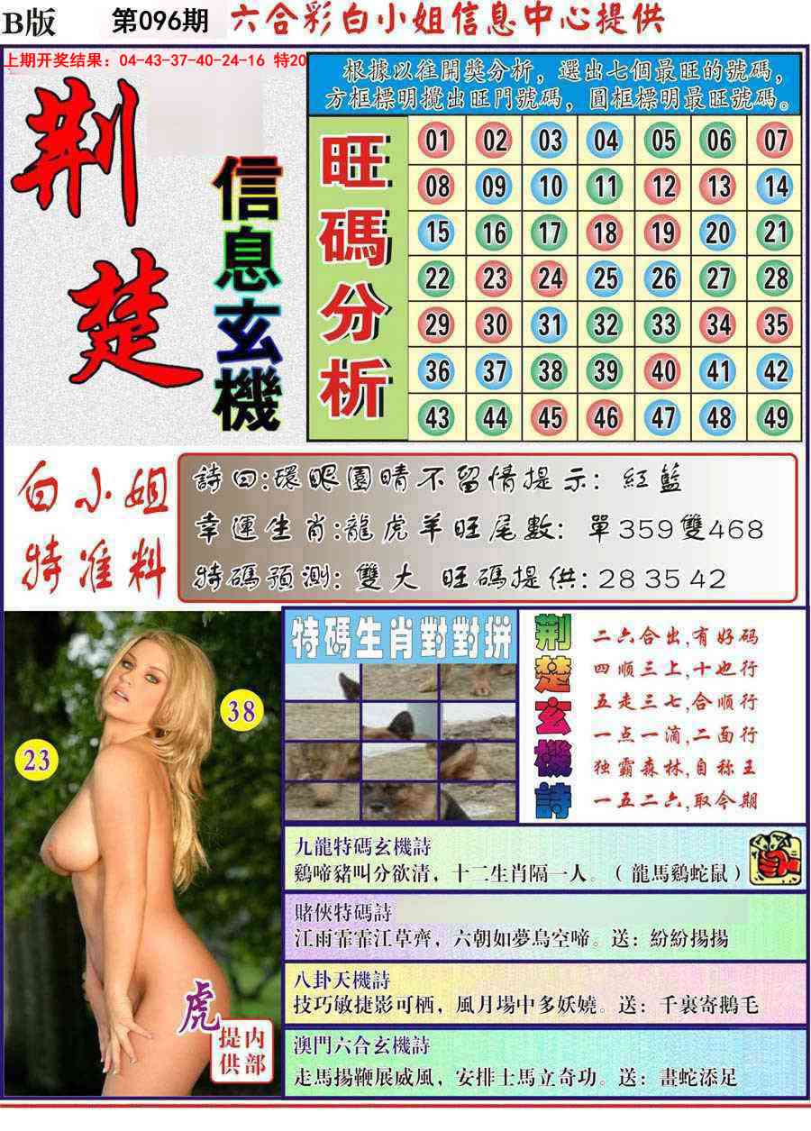 2025096期荆楚信息玄机B