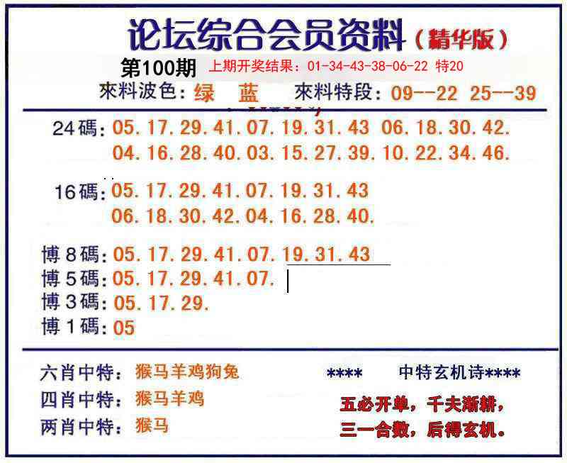 2025100期综合会员资料