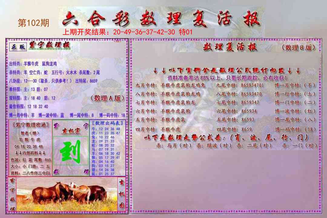 2025102期数理复活报