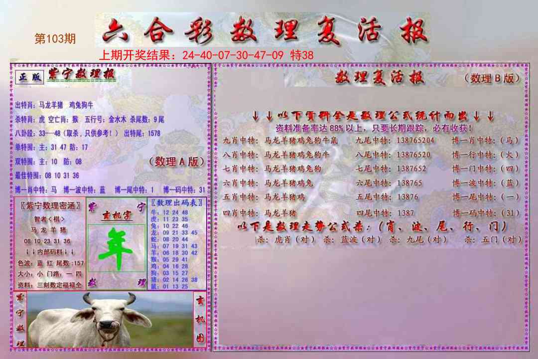 2025103期数理复活报