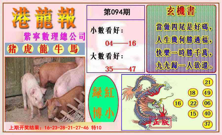 2025094期港龙报