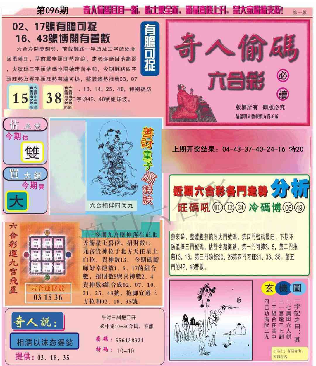 2025096期老奇人偷码A