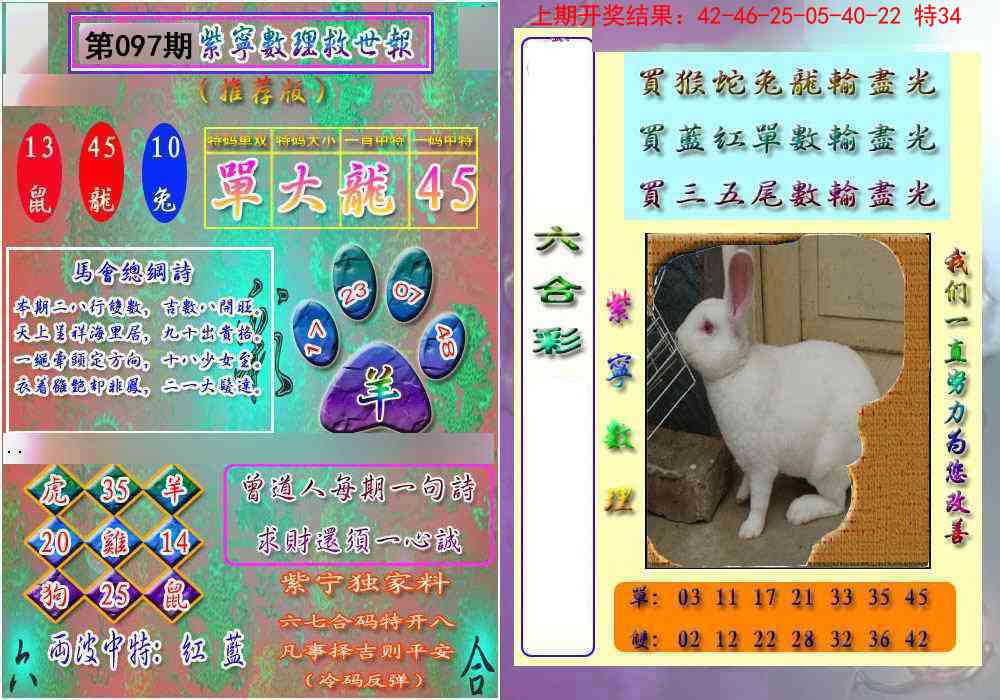 2025097期数理救世报