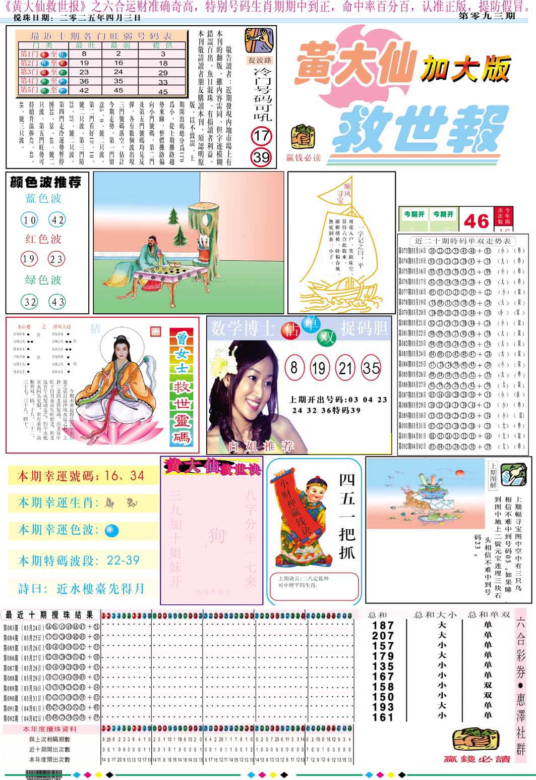 2025093期黄大仙救世A加大版