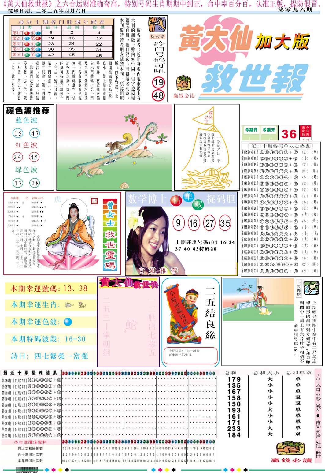 2025096期黄大仙救世A加大版