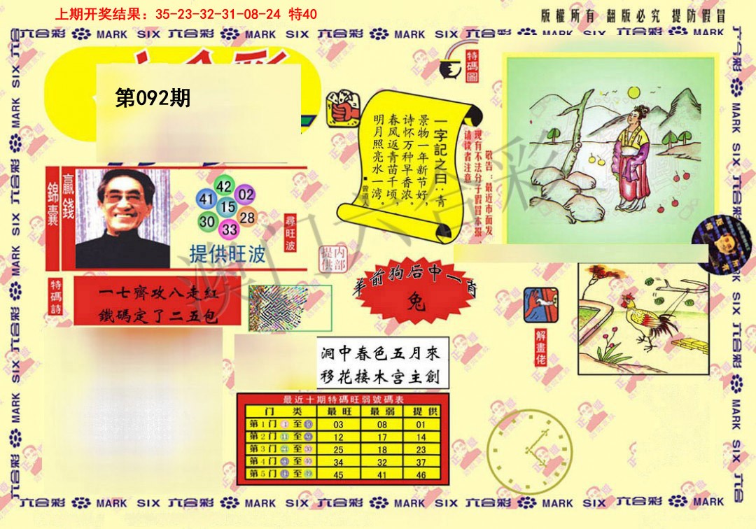 2025092期特码王(信封)