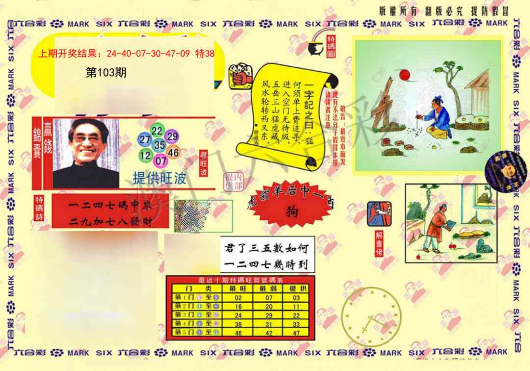 2025103期特码王(信封)