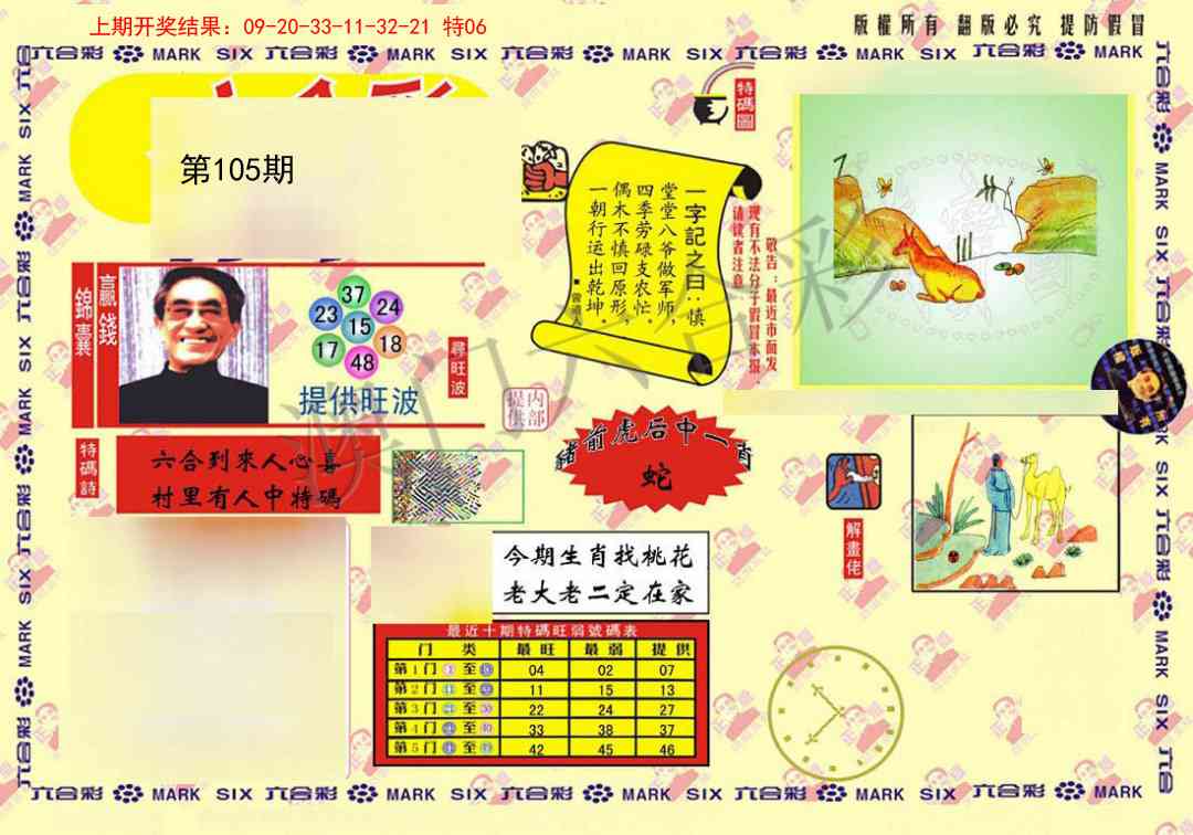 2025105期特码王(信封)