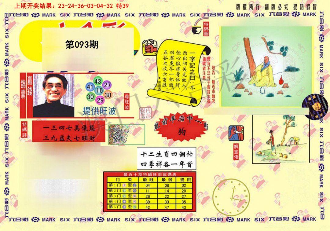 2025093期特码王(信封)