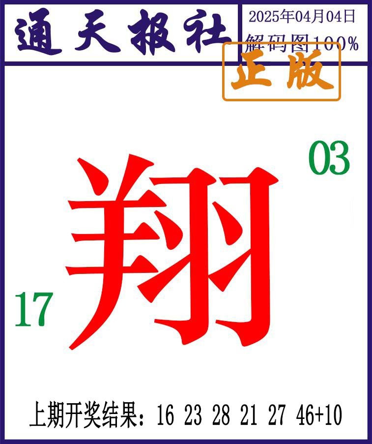 2025094期通天报解码图