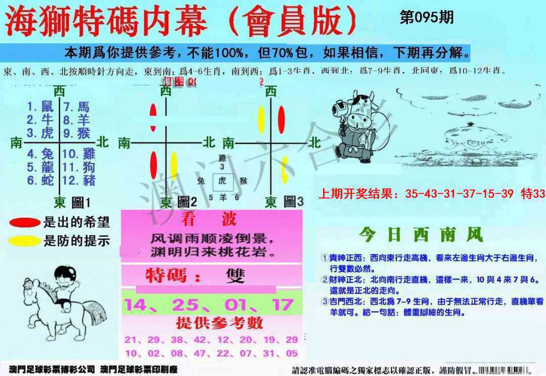2025095期另版海狮特码内幕报