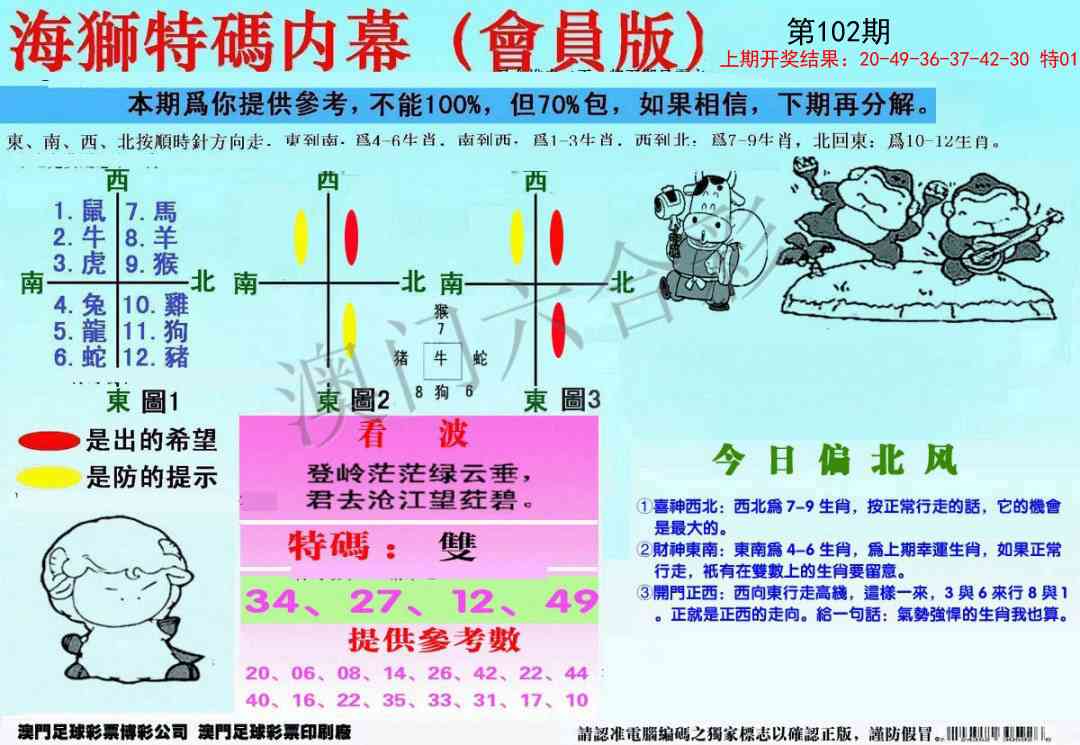 2025102期另版海狮特码内幕报