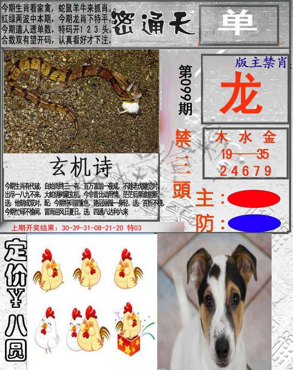 2025099期密通天