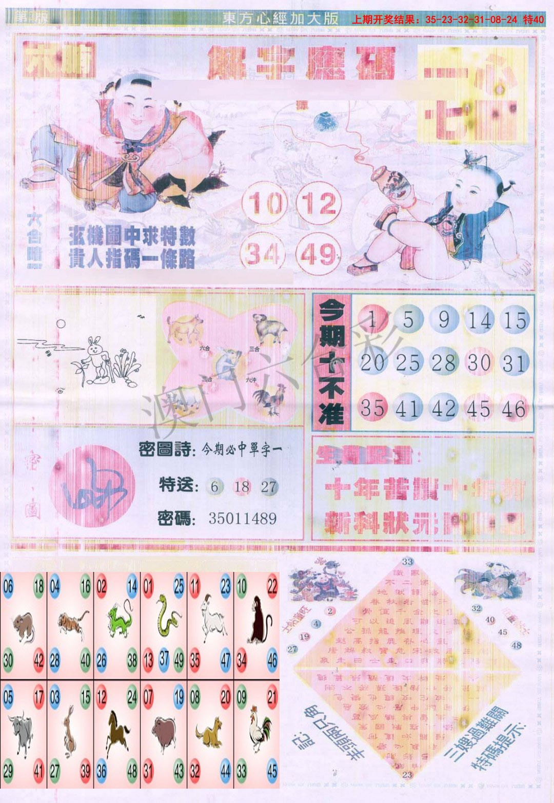 2025092期东方心经B加大版