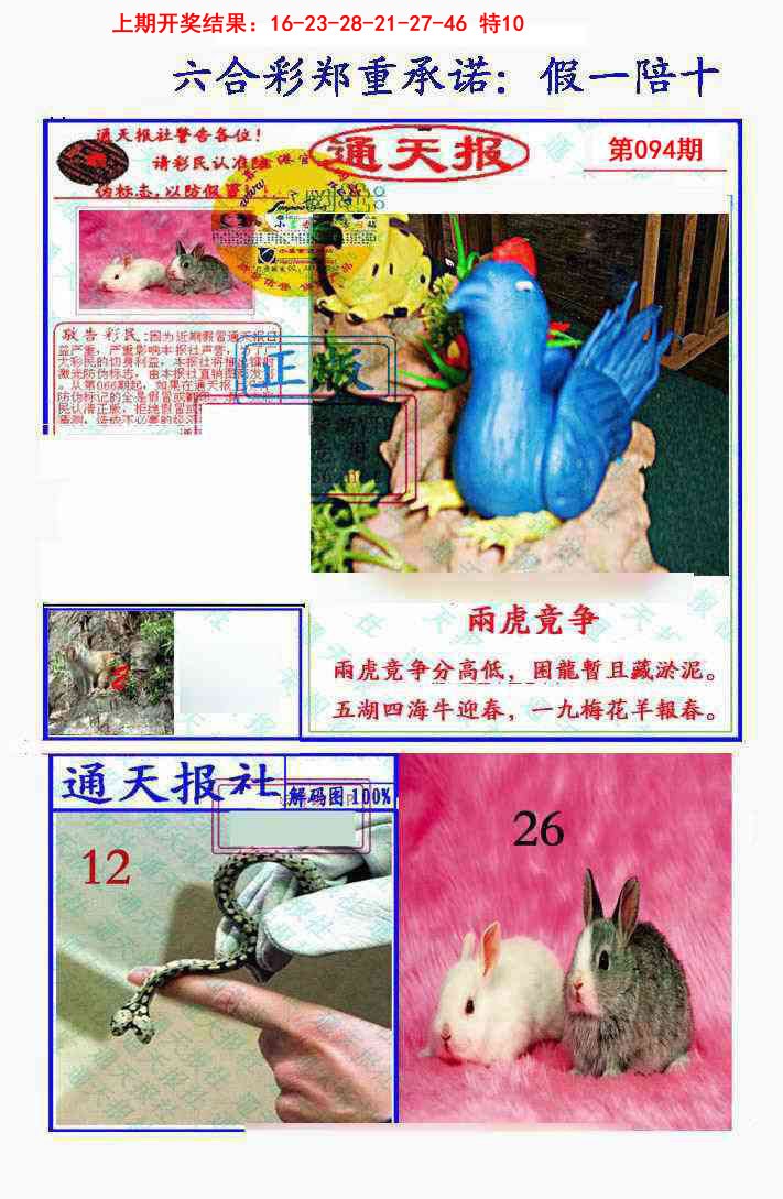 2025094期假一陪十通天报
