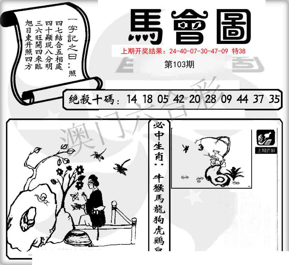 2025103期马会图