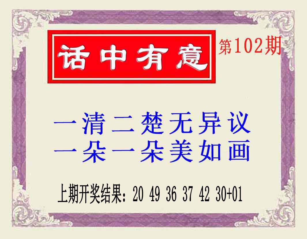2025102期话中有意(另版)