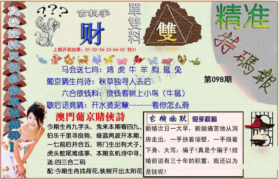 2025098期精准<特碼報>